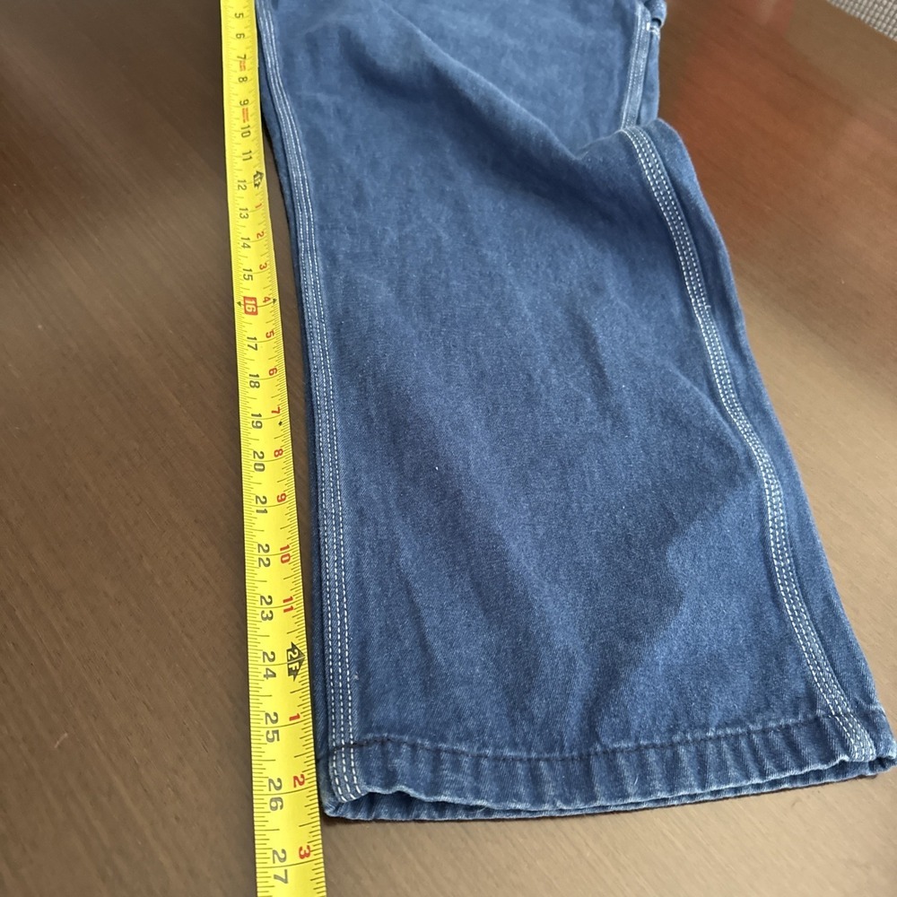 Big Smith Mens Blue Denim Bib Overalls 38x30 Medium Wash Workwear Cotton XL - Picture 6 of 15